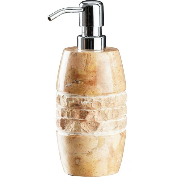 CP Merapi Round Bathroom Pump Soap Lotion Dispenser, Marble