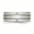 thumbnail image 3 of Stainless Steel Grooved 8mm Satin and Polished Band Size 11, 3 of 6