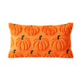 thumbnail image 5 of Fall Pumpkin Lumbar Throw Pillow Cover, Raised Tufted Pumpkin Textured Rectangular Pillowcase, 12×20 Inch Autumn Decorative Cushion Cover for Sofa Couch Bedroom, 5 of 6