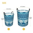 thumbnail image 4 of Uemuo Sea Underwater Animals Pattern Circular Laundry Hamper Basket with handles,Collapsible laundry basket,Large capacity laundry hamper,Laundry Organizer-, 4 of 8