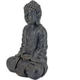thumbnail image 5 of MyGift 12 inch Meditating Seated Buddha Statue Figurine with Rustic Gray Finish, 5 of 6