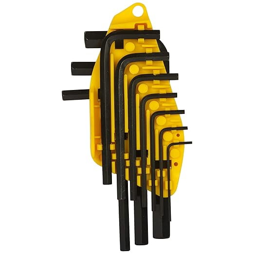 Stanley 69-253 10-Piece Metric Hex Key Set with Anti-Rust Properties for Home, DIY & Professional Us