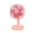 thumbnail image 2 of Ventilador de sobremesa Naiovety rosa con refrigeración por aire, 2 of 6