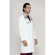 Scrubstar Unisex Core Essentials 40 Long Antimicrobial Lab Coat, Sizes XS-3XL