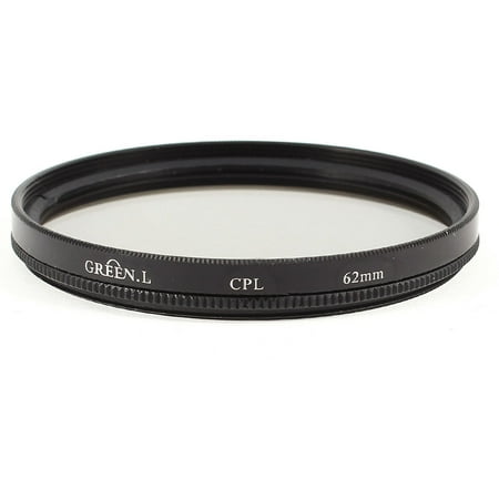 Unique Bargains Black Aluminum Frame 62mm Circular Polarizing CPL Lens Filter w