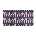 thumbnail image 2 of Haosy Navy Blue Burgundy Houndstooth Bathroom Rugs Non Slip Absorbent Soft Plush Quick Dry Bath Mat, 39"x20", 2 of 8