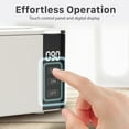 thumbnail image 2 of Fosmon Ultrasonic Cleaner (600ml) Jewelry Cleaner Machine with LED Display and Touch Control Panel for Glasses, Ring, Earring, Necklaces, Dentures, Makeup Brush, 2 of 7