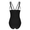 thumbnail image 5 of One Piece Monokini Swimsuit for Women High Waisted Push Up Tie Knot Backless Side Ruched Bikinis Tankinis, 5 of 9