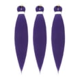 thumbnail image 5 of Purple Pre-stretched Braiding Hair Extension, Demon Hunters Rumi Costume Hair Extension for Kids, Anime Halloween Cosplay Props_c*, 5 of 5