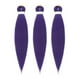 thumbnail image 5 of Purple Pre-stretched Braiding Hair Extension, Demon Hunters Rumi Costume Hair Extension for Kids, Anime Halloween Cosplay Props_c*, 5 of 5