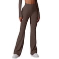 thumbnail image 2 of Haivin Women's High Waist Flare Leg Yoga Pants with Tummy Control and Brushed Interior, Outdoor Sports for Gym, Running, and Daily Use, 2 of 9
