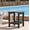 Brown, variant on ACEGOSES Patio Side Table, Adirondack Outdoor HIPS Weather-Proof Square End Table, Black