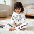 thumbnail image 5 of Shadoumai Baby Halloween Outfits Printed Pattern Long Sleeve Cute Sweatshirt Pullover Tops + Joggers Pants Fall Kids 2pcs Outfits, 5 of 8