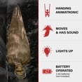 thumbnail image 3 of Haunted Hill Farm 4.9-Ft. Animatronic Upside-Down Shaking Mummy with Sounds and Light-Up Eyes for Scary Halloween Decoration, 3 of 15