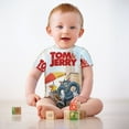 thumbnail image 3 of Tom And Jerry Baby Boy Girl Short Sleeve Rompers Bodysuit One Piece Jumpsuit Summer Outfit, 3 of 8
