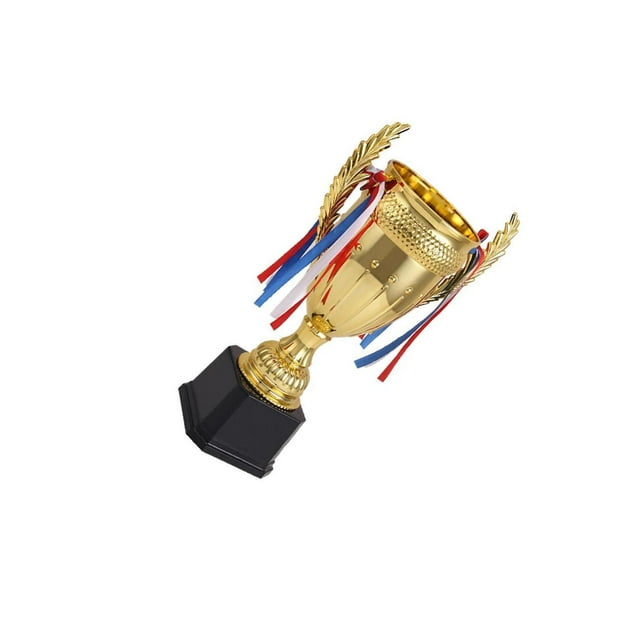 pitrice Trophée Coupe de Prix Trophée de Participation Créatif pour Récompenses Tournois 17.7cm Fête Doré 25cm