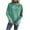 Green, variant on Htigea Womens Hoodies Solid Color Drawstring Hooded Sweatshirts Thin Fleece Long Sleeve Pullover Tops Fall Winter Clothes Mint Green S