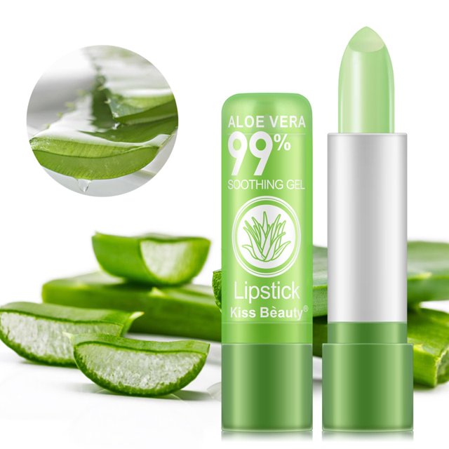 larga duración nutrir r cuidado de labios humedad bálsamo labial natural aloe vera lápiz labial