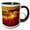 Black/White, variant on 3drose, Usa, Arizona, Tucson, Orange Sunset over Saguaro National Park, 15oz Mug