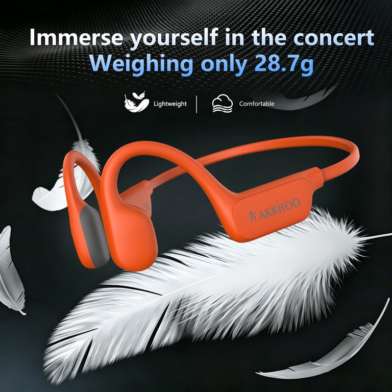 AKKHOO X13 Open-Type Bone Conduction Bluetooth Headphones，Bone