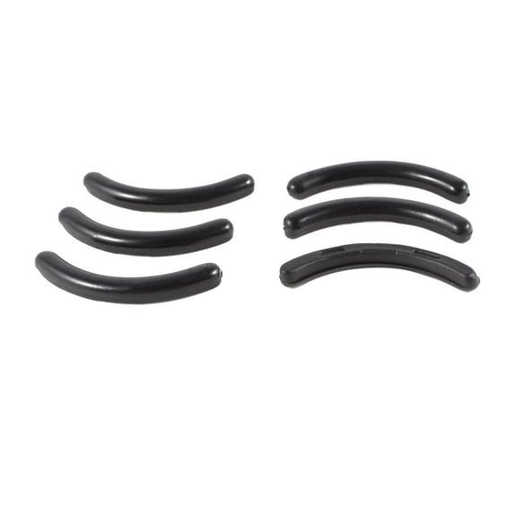 Uxcell Rubber Eyelash Curler Refill Cushion Pad Replacement Black 6 Pcs