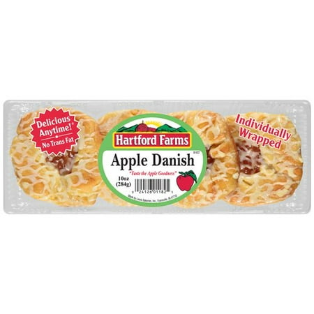 Lewis Bakeries Hartford Farms Apple Danish, 10 oz