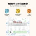thumbnail image 2 of Dream On Me 2 in 1 Cozy Cloud Crib and Toddler Mattress, Blue Cloud, 2 of 7