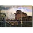 thumbnail image 1 of Ceramic Tile Mural-Jean Corot City Floor Tile Mural 10. 72" w x 48" h using (24) 12 x 12 ceramic tiles, 1 of 3