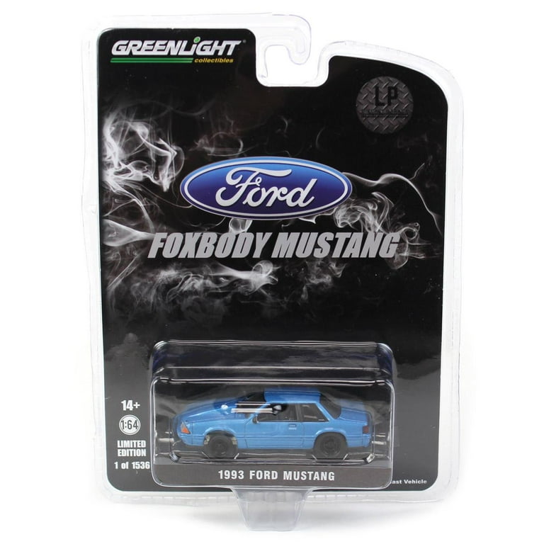 Truck 1/64 1993 Ford Mustang Gray Drag Car, LP Diecast Exclusive 51522-A