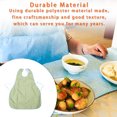 thumbnail image 3 of Vogacara Babero para adultos a la moda, protector de ropa impermeable, delantal para personas mayores a la hora de comer masajeadores Verde/sin bolsillo Vogacara CE013521-02, 3 of 6