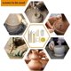thumbnail image 5 of Juego de herramientas de arcilla de cerámica de 57 piezas con caja de plástico Kits de herramientas de modelado de cerámica para principiantes Profesionales Niños Clases de cerámica después de la, 5 of 5