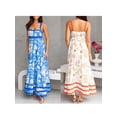 thumbnail image 4 of Yunliwuli Women Slip Dress, Sleeveless Sun Print Swing Dress Summer Long Dress for Daily Party, 4 of 10
