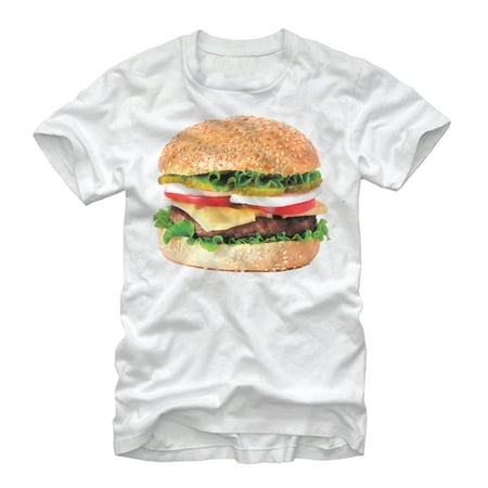 Lost Gods Cheeseburger Love Mens Graphic T Shirt (Best Cheeseburger In Orlando)