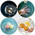 thumbnail image 2 of MasteelfCA 1pc Creative Glass Dish Breakfast Plate Shell Shape Plate Fruit Salad Plate, 2 of 8