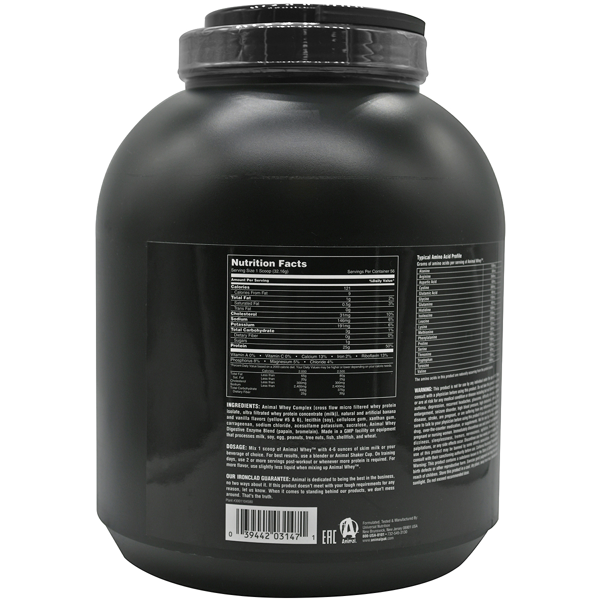 Universal Nutrition Animal Whey - 54 Servings - Banana Cream