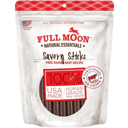 UPC: 0072745976490 | FULL MOON® All Natural Human Grade Dog Treats  Essential Beef Savory Sticks  22 Ounce