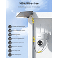 thumbnail image 3 of ieGeek PTZ 360° View Solar Home Wireless Security Camera, WiFi, Outdoor, Spotlight & Siren, 2 Pack, 2K/3MP Color Night Vision Wireless Surveillance Camera, 3 of 12