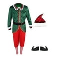 thumbnail image 3 of Disfraz de de Navidad, Disfraz de Papá Noel, Disfraz de Cosplay, Traje Elegante para niños, Conjunto de Ropa para Juegos de rol de cumpleaños , SG Yinane disfraz de elfo, 3 of 8