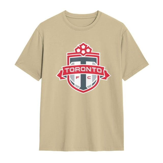 T-Shirt Basique à Manches Courtes en Coton pour Hommes Toronto Fc pour Usage Quotidien