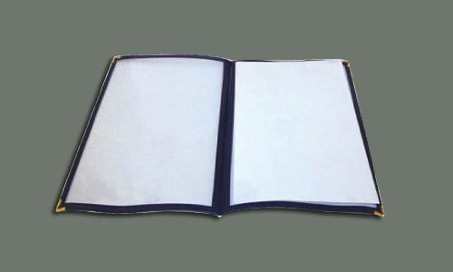 Burgundy 12-Inch x 9.5-Inch Winco Double Fold Menu Cover