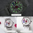 thumbnail image 5 of BOZLUN Watches for Men Skeleton Automatic Mechanical Watch Luxury Dress Stainless Steel Waterproof Luminous Wrist Watches, 5 of 7