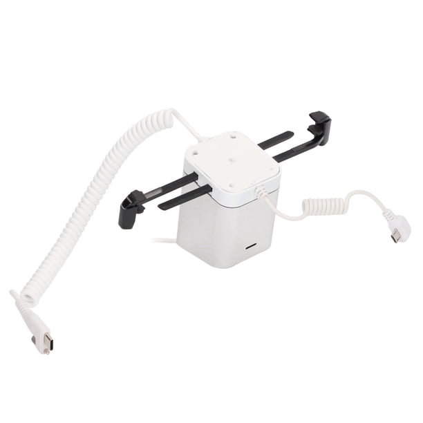 Soporte de Exhibición Antirrobo - Función de Carga Soporte para Tabletas de Teléfonos Celulares con Garras Alarma de Seguridad de 95-120dB para Exhibición de Mercancías y