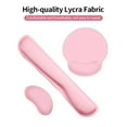 thumbnail image 3 of Douself Ergonomic Memory Foam Keyboard Wrist Rest Mouse Wrist Rest Mouse Pad Set with Fabric -slip Rubber Base Pink, 3 of 7