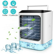 Portable Mini Air Conditioner Water Cool Cooling Fan Cooler Humidifier + Remoter