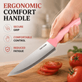 thumbnail image 3 of Xanapon Knife Set, 13PC German Stainless Steel Kitchen Knives with Sharpener, Ergonomic Handles, Perfect Housewarming Gift, Pink, 3 of 9