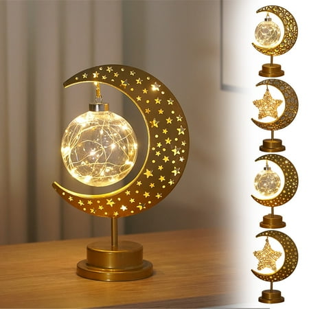 

HOOUDO Decoration Lamp Clearance Night Lights LED Light Round Light Starry Moon Light Middle Festival Decorative Light Studio Festival Decorative Light