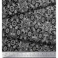 thumbnail image 3 of Soimoi Modal Satin Fabric Floral & Moroccan Damask Fabric Prints by Yard 42 Inch Wide, 3 of 3