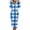Blue, variant on Womens Fleece Pajamas Plaid Flannel Zip Up Long Sleeve Fleece Romper Soft Cozy Hooded Winter Warm Jumpsuits Lounge Sleepwear Onesies with Pockets