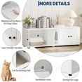 thumbnail image 6 of Ataucjin Double Cat Litter Box Cabinet, Litter Box Enclosure with Double Room, Hidden Litter Box Tv Stand, Litter Box Furniture Hidden for 2 Cats, Cat House, TV Stand with Cat Litter Box, 6 of 8