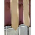 thumbnail image 3 of RLF Home Bengal Stripe Regal 3" Rod Pocket Lining Luxurious and Elegant Window Treatment Valance 50" x 17" Egg Plant, 3 of 4